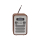 Radio i budzik Denver Radio retro DAB+/FM Denver DAB-48 drewno+biały front